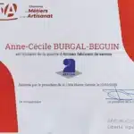 Diplôme Artisan fabricant de savons, logo Artisan