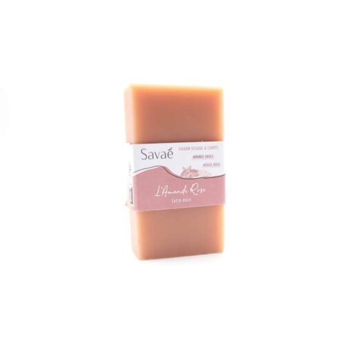 savon à froid enrichi à l'huile d'amande douce et à l'argile rose, extra doux convient à tous les types de peaux. Extra doux. Fait main en France. Ingrédients français