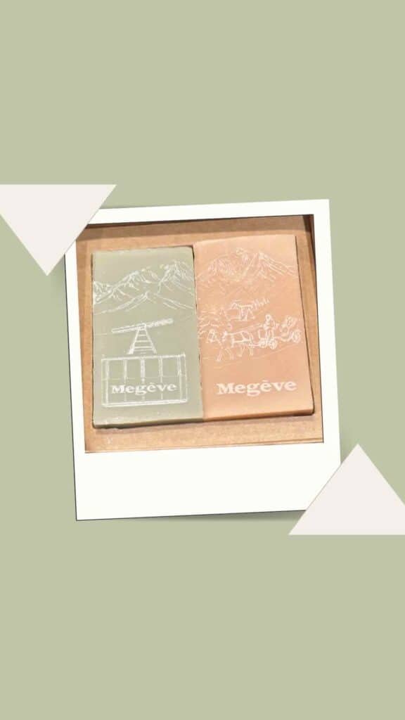coffret cadeau savons personnalisés - Megève - fait main par Savaé savonnerie artisanale en Haute-Savoie